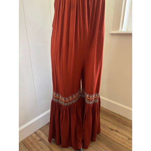 Natural Life Hannah Embroidered Wide-Leg Jumpsuit Size S - Picture 4 of 7